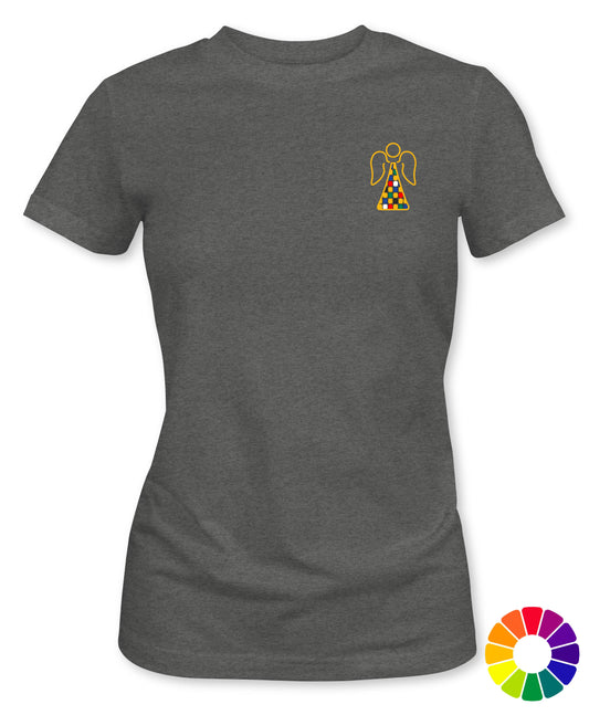 Angel Left Breast Printed Ladies T-Shirt - [S to 3XL]