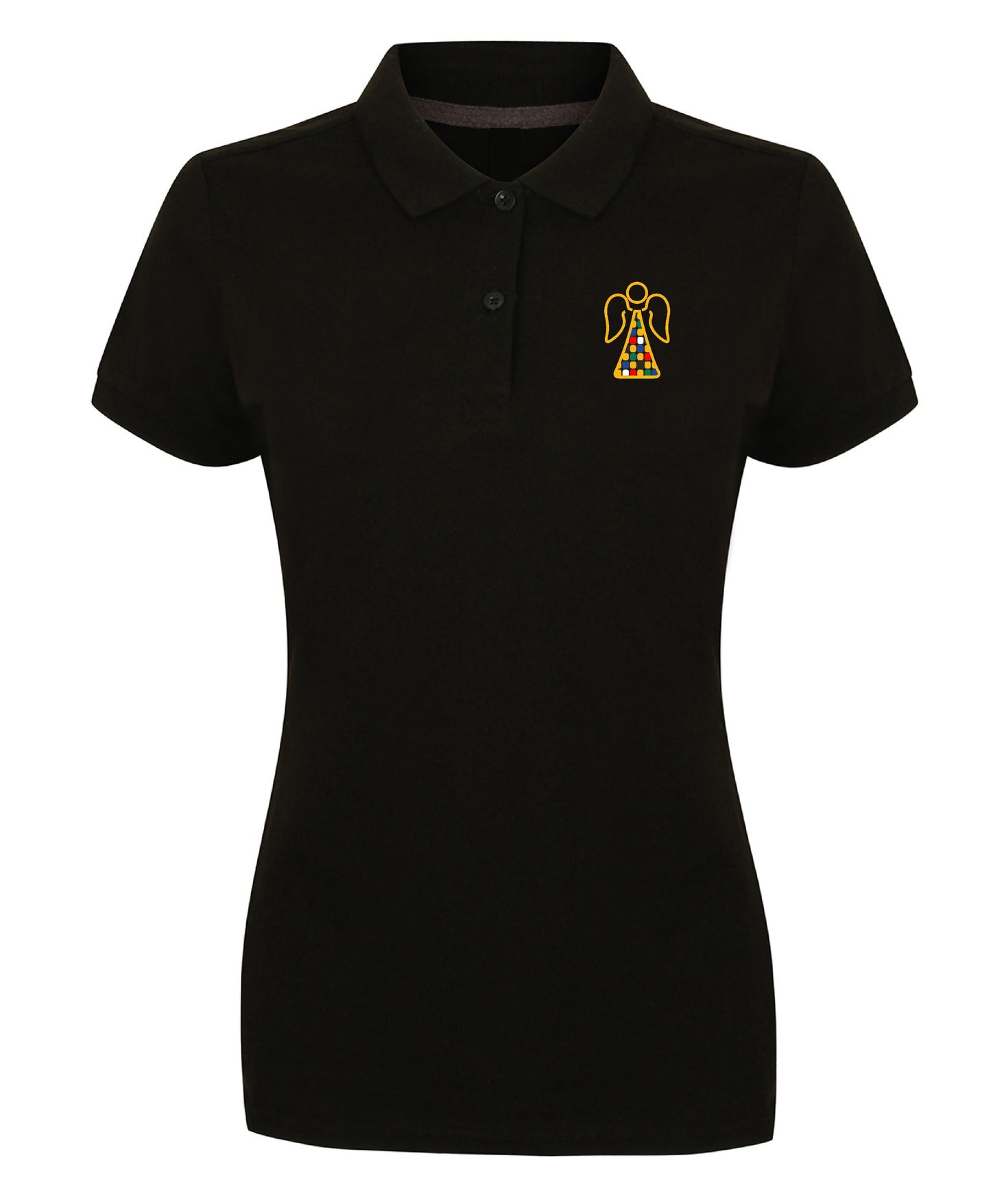 Angel Embroidered Ladies Fit Polo Shirt [XS to 4XL]