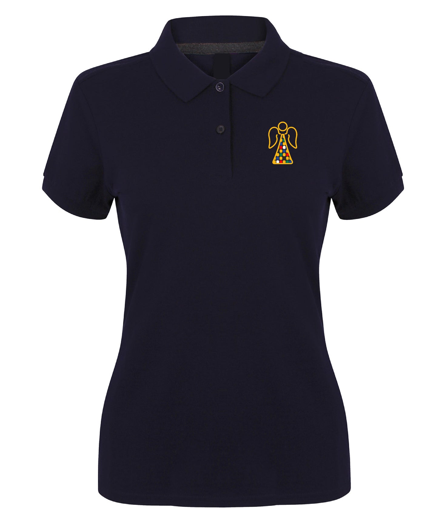 Angel Embroidered Ladies Fit Polo Shirt [XS to 4XL]