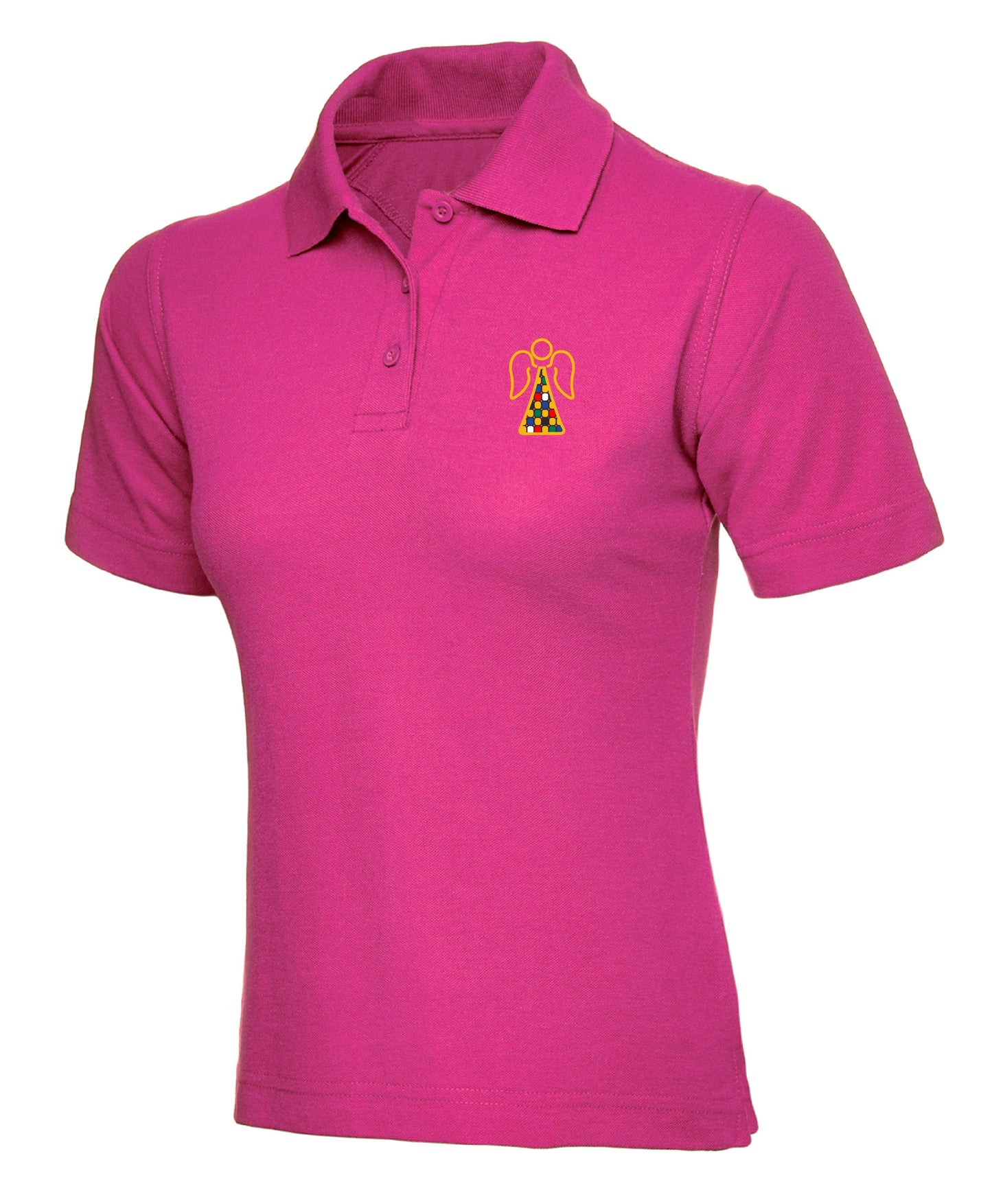 Angel Embroidered Ladies Fit Polo Shirt [XS to 4XL]