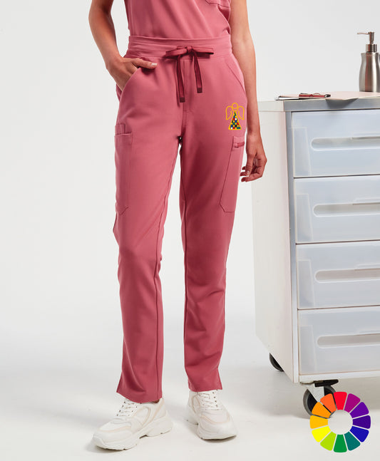 Angel Embroidered Ladies Stretch Cargo Pants [XS to 3XL]