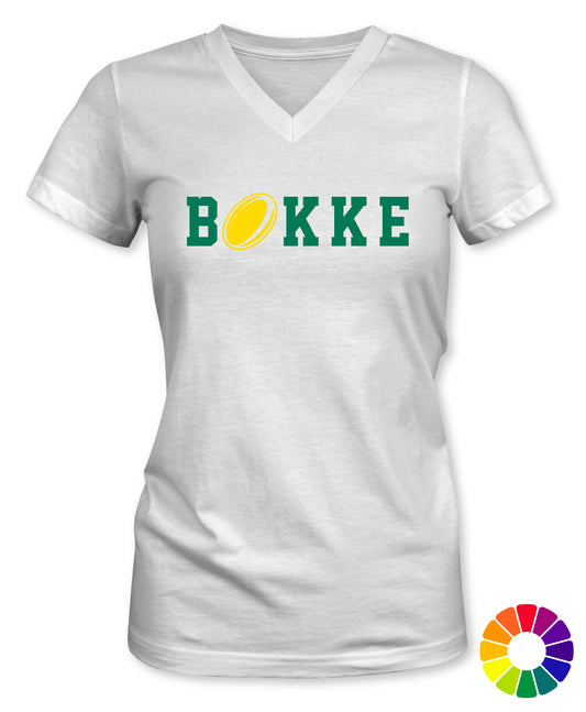 Ladies Fit V-Neck Bokke Rugby T-Shirt