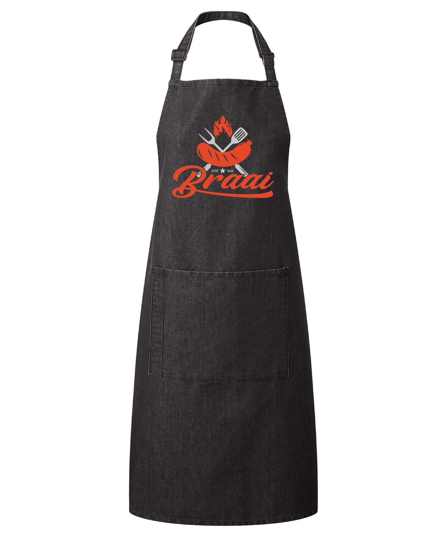 Denim Braai Party Pocket Apron