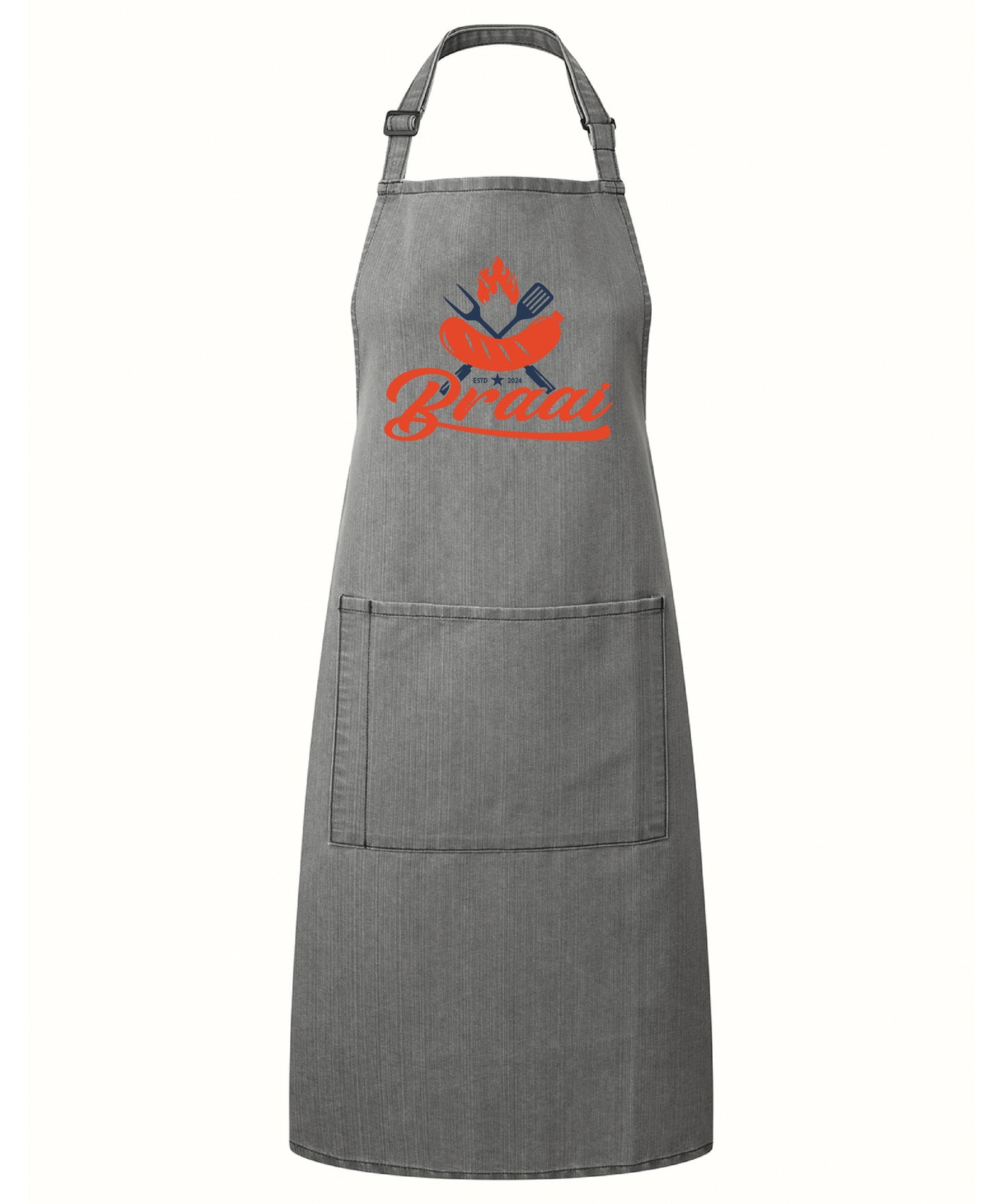 Denim Braai Party Pocket Apron