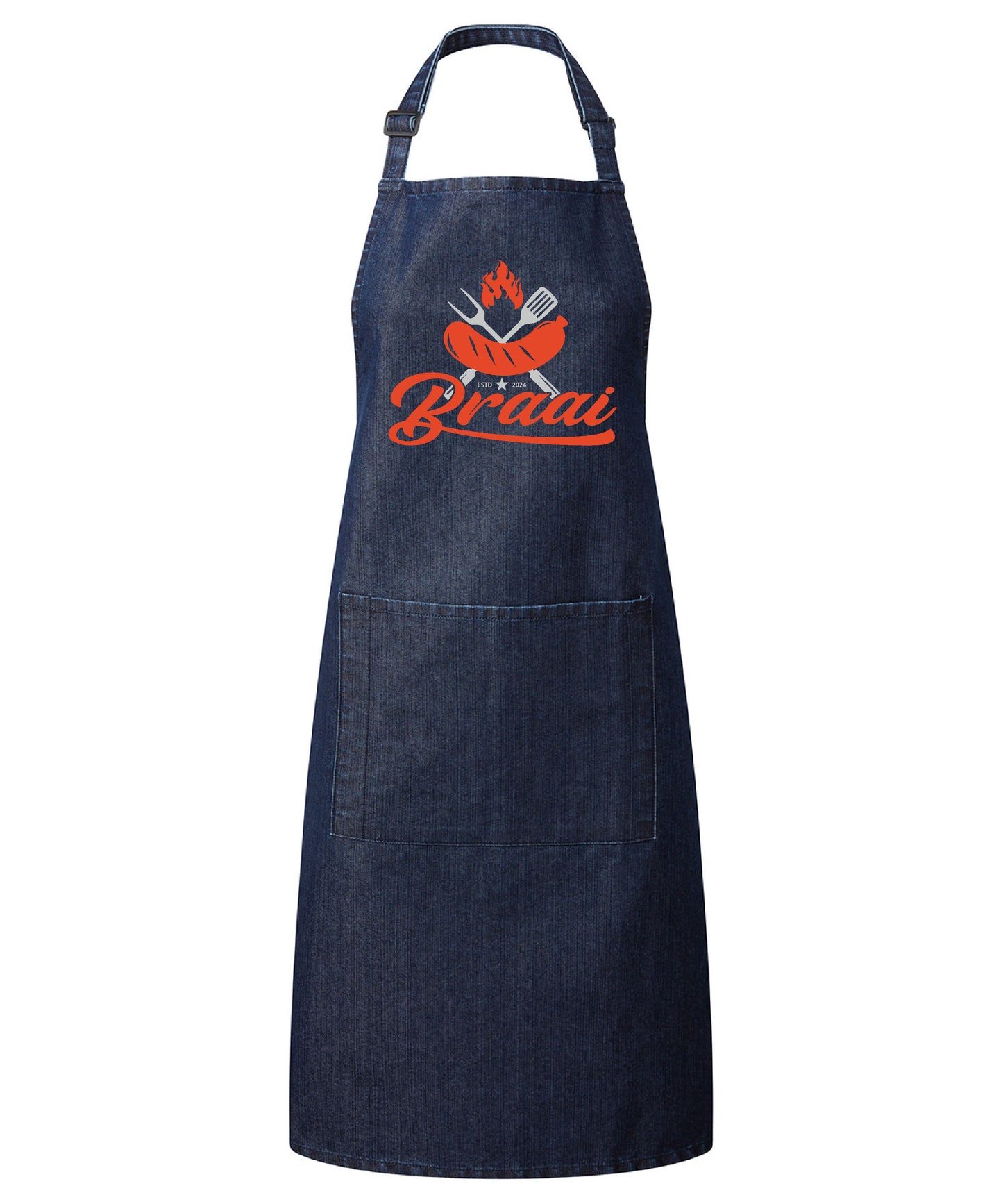 Denim Braai Party Pocket Apron