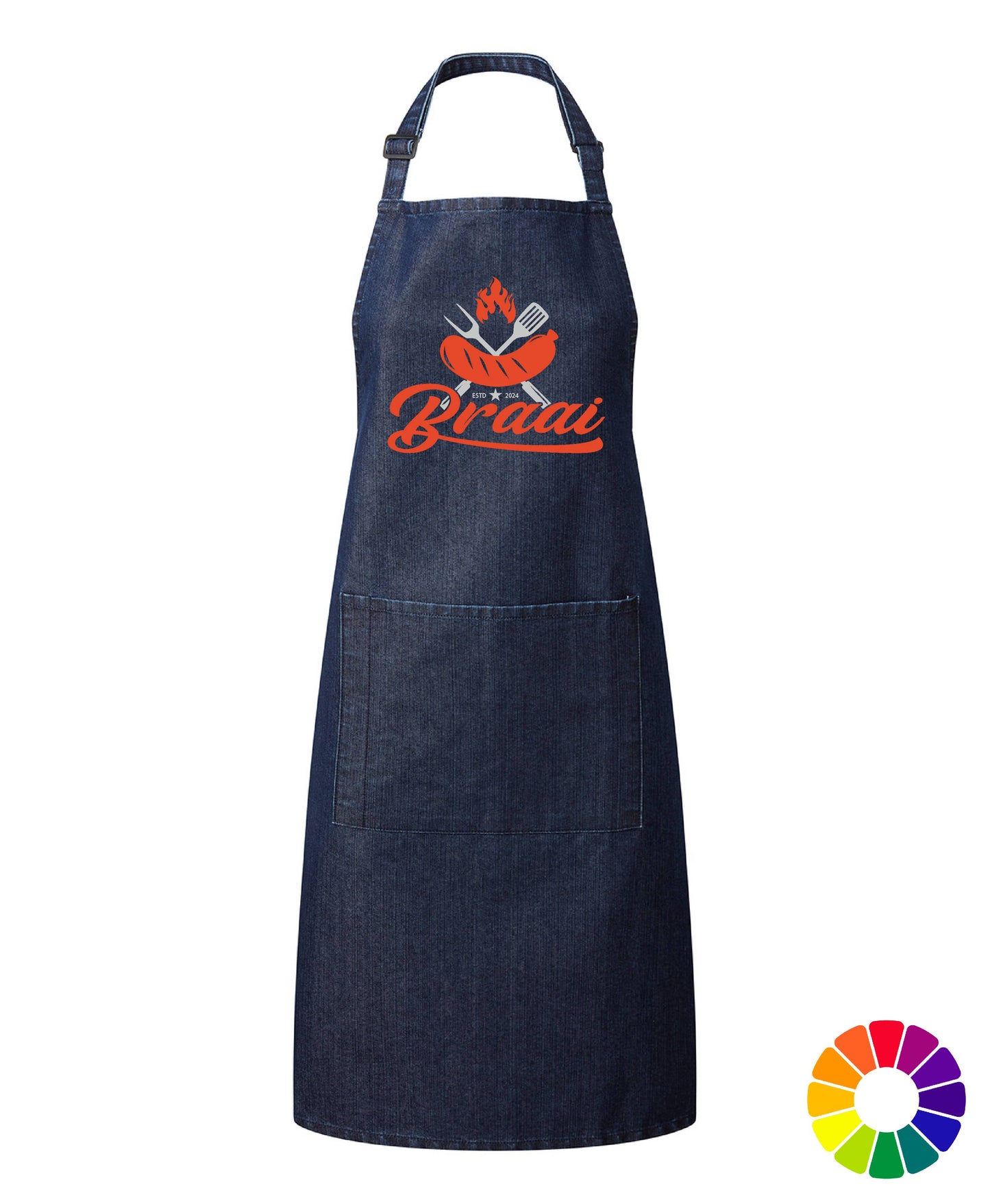 Denim Braai Party Pocket Apron