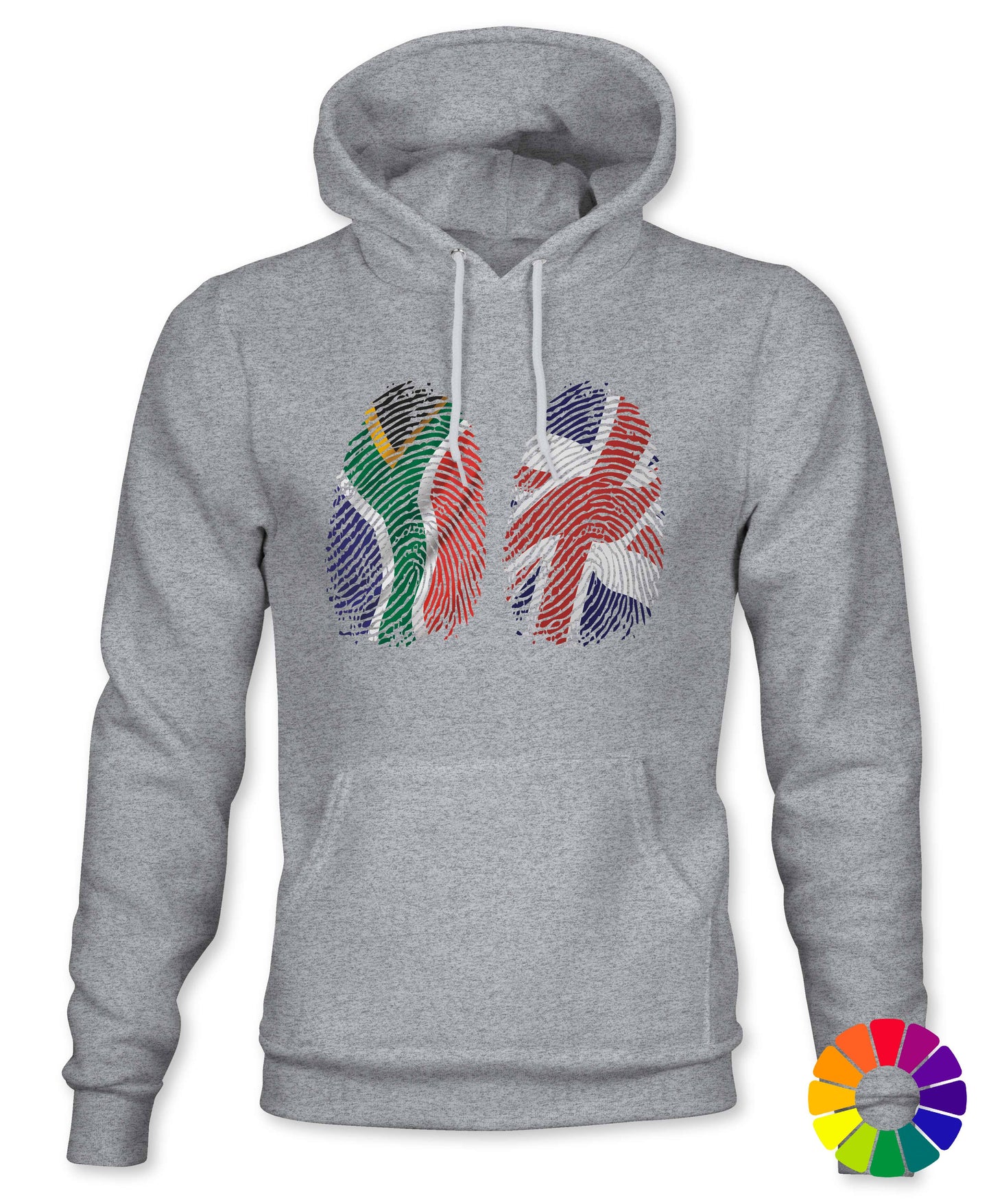 Unisex Dual SA/UK Fingerprints Hoodie