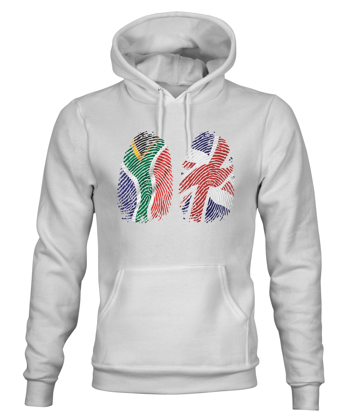 Unisex Dual SA/UK Fingerprints Hoodie