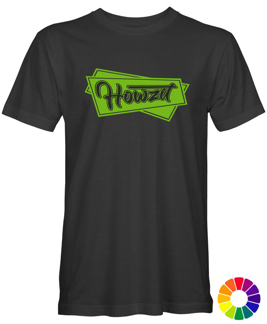 Howzit Graphic Black T-Shirt