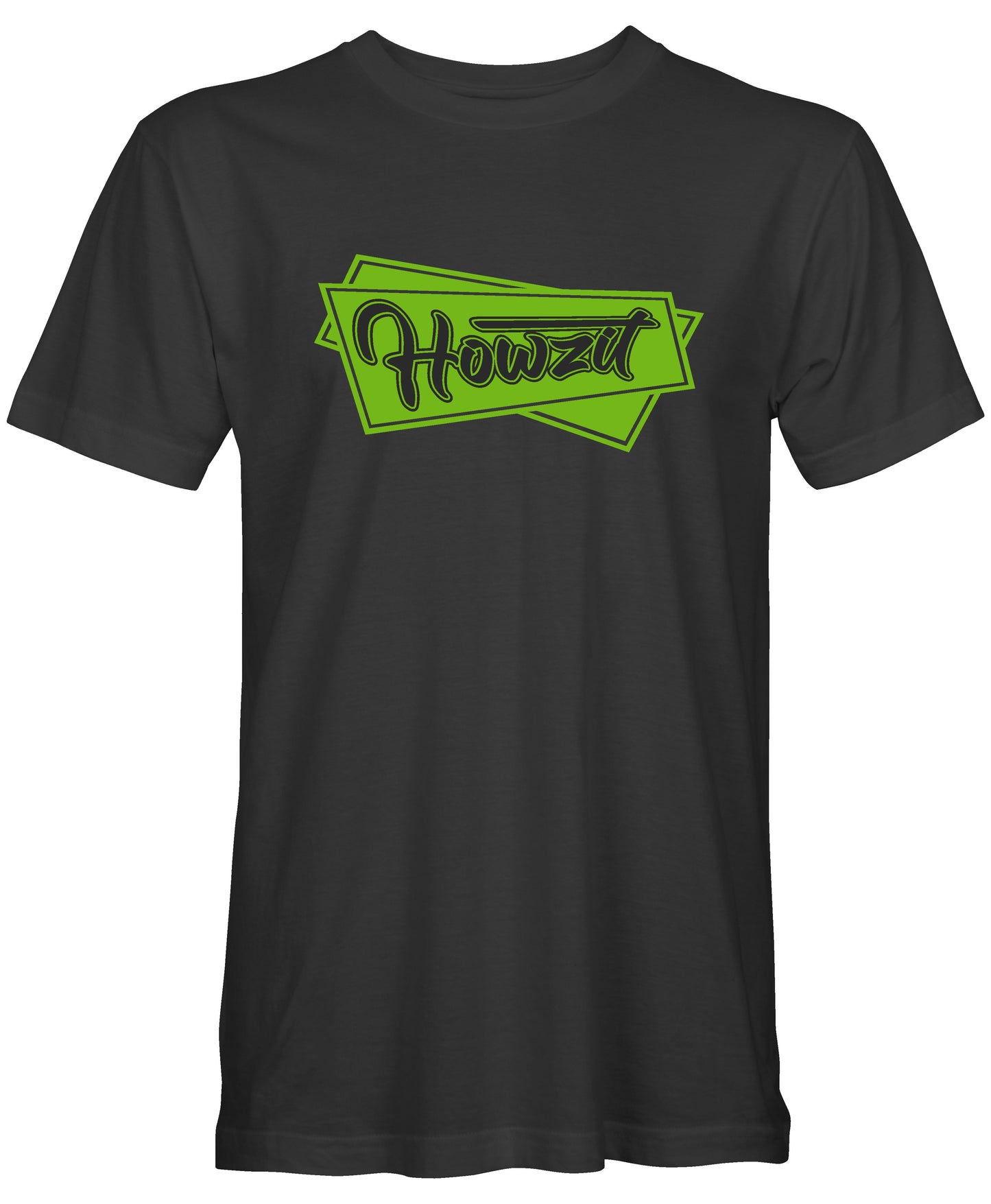 Howzit Graphic Black T-Shirt