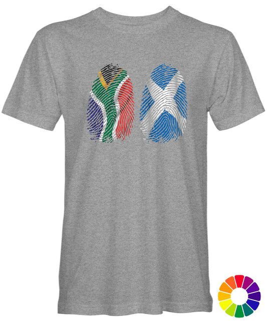 Unisex SA/SCOTLAND Dual Fingerprints T-Shirt