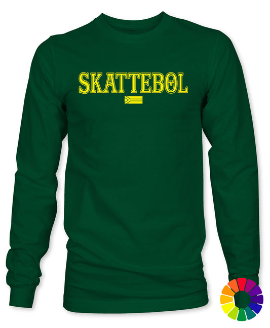 Unisex / Mens Skattebol Long Sleeve T-Shirt