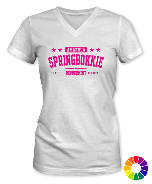 Ladies Fit V-Neck Springbokkie T-Shirt