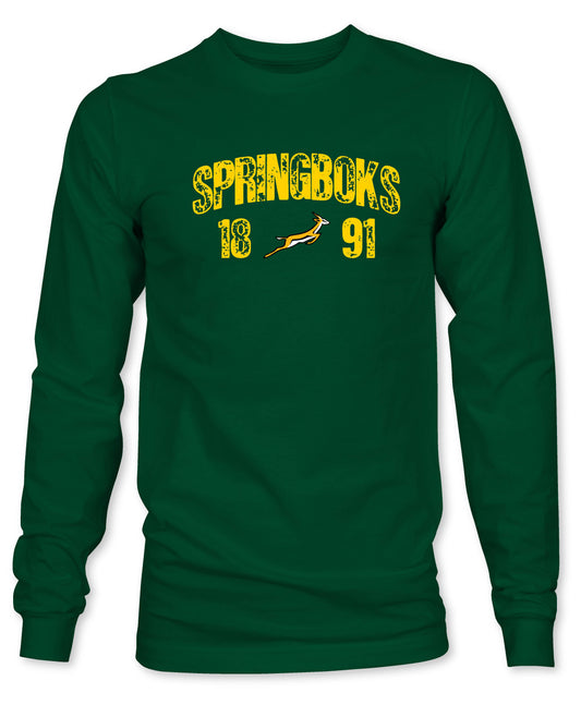 Mens Springboks 1891  Long Sleeve T-Shirt