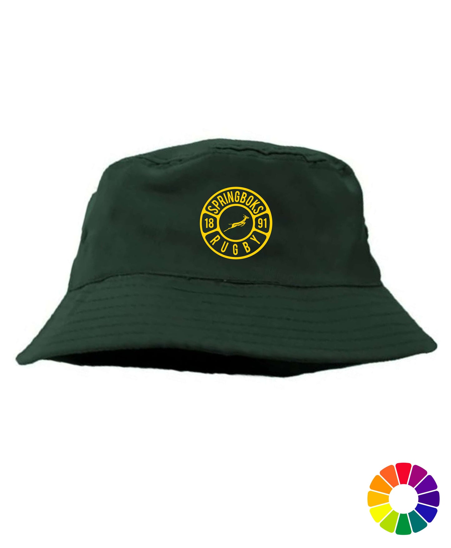 Adults Springboks Rugby Round Bucket Hat