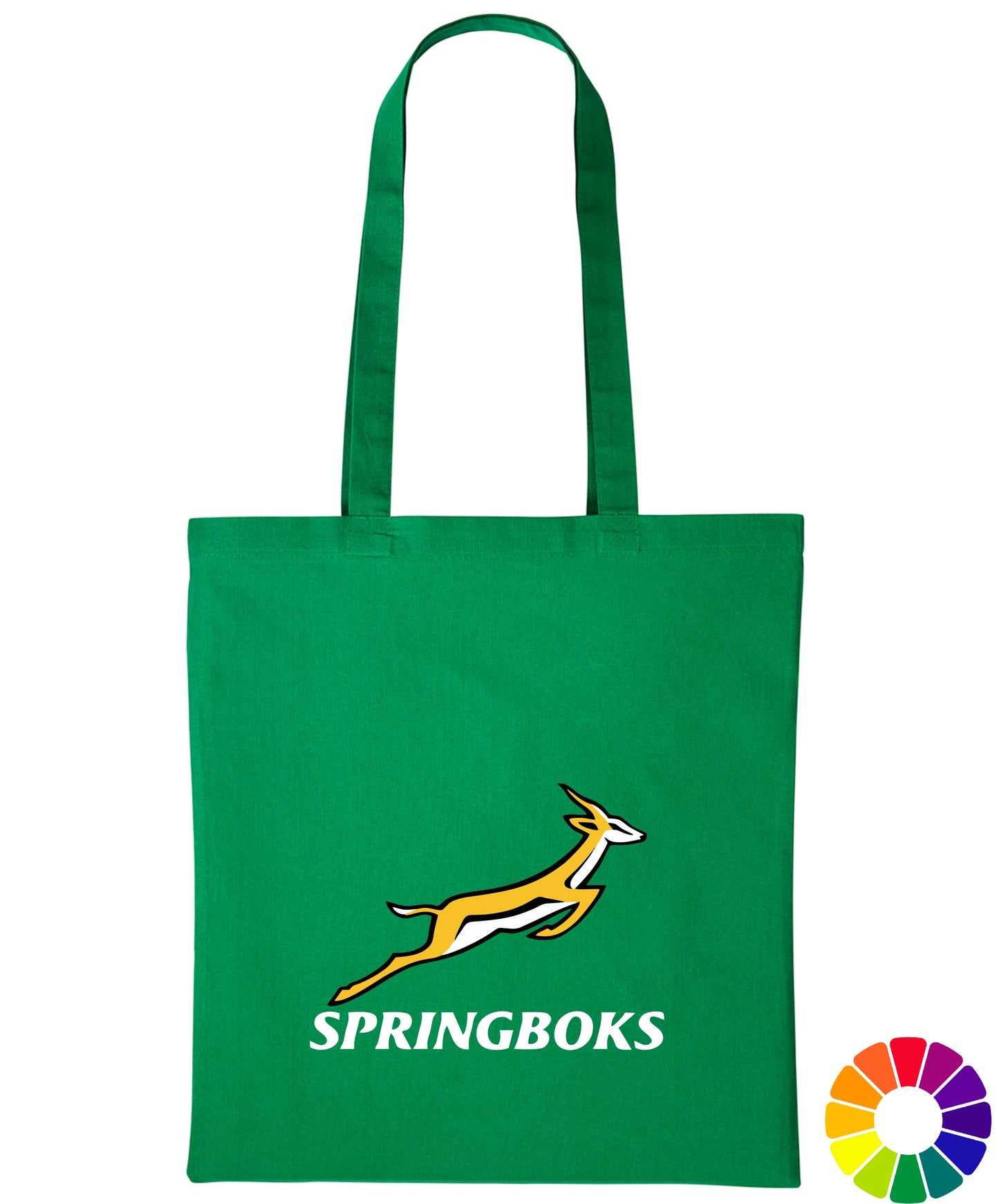 Long Handle Springboks Printed Tote Bag