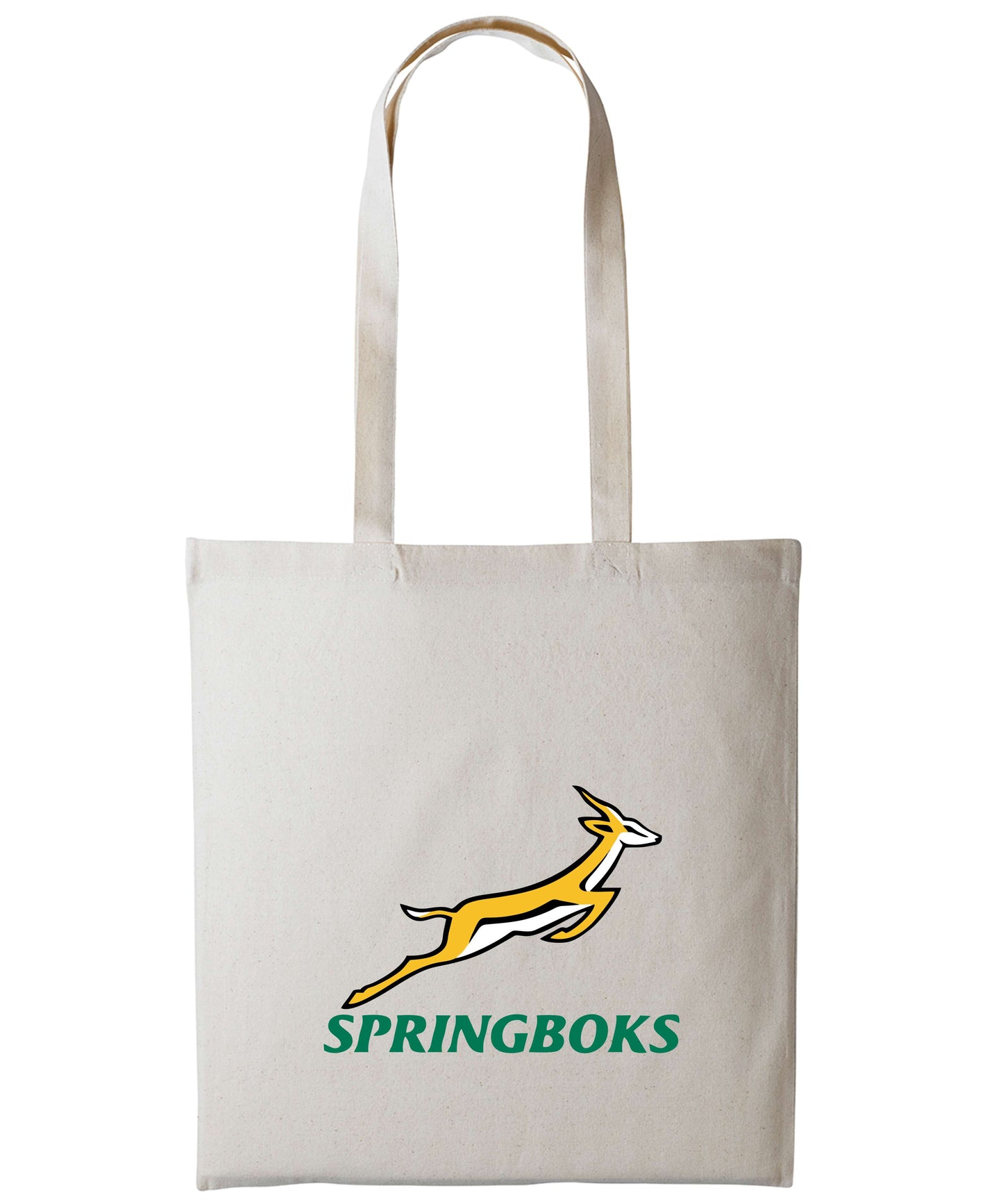 Long Handle Springboks Printed Tote Bag