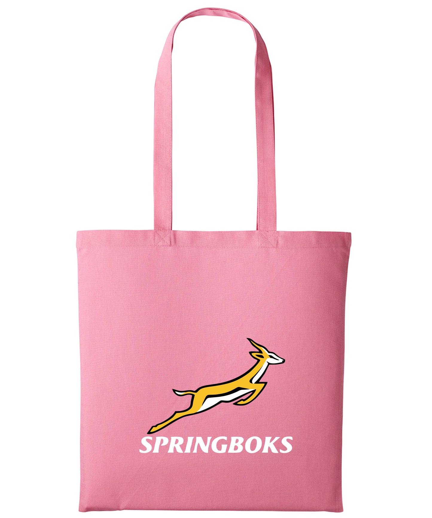 Long Handle Springboks Printed Tote Bag