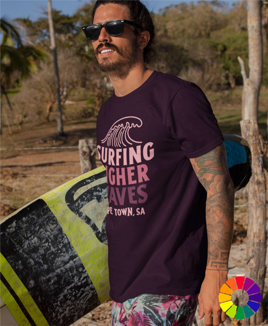 Mens Higher Waves Surfing T-Shirt