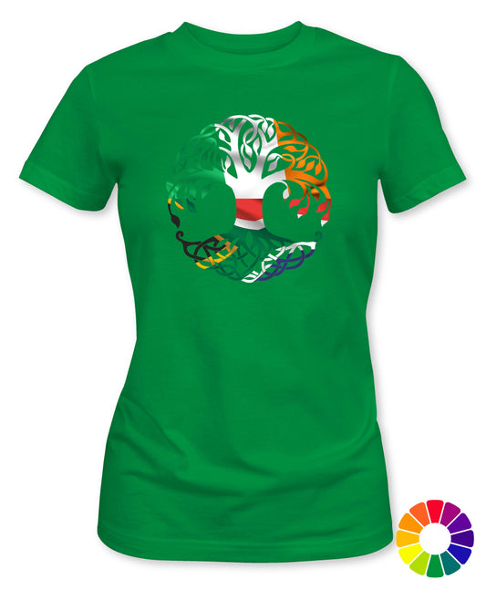 Ladies Fit SA/Ireland Tree of Life T-Shirt