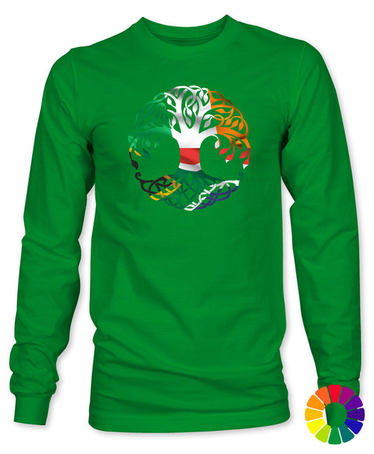 Unisex SA/IRE Dual Fingerprints Long Sleeve T-Shirt