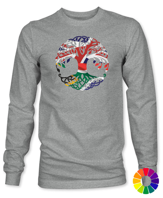 Unisex SA/UK Tree of Life Long Sleeve T-Shirt